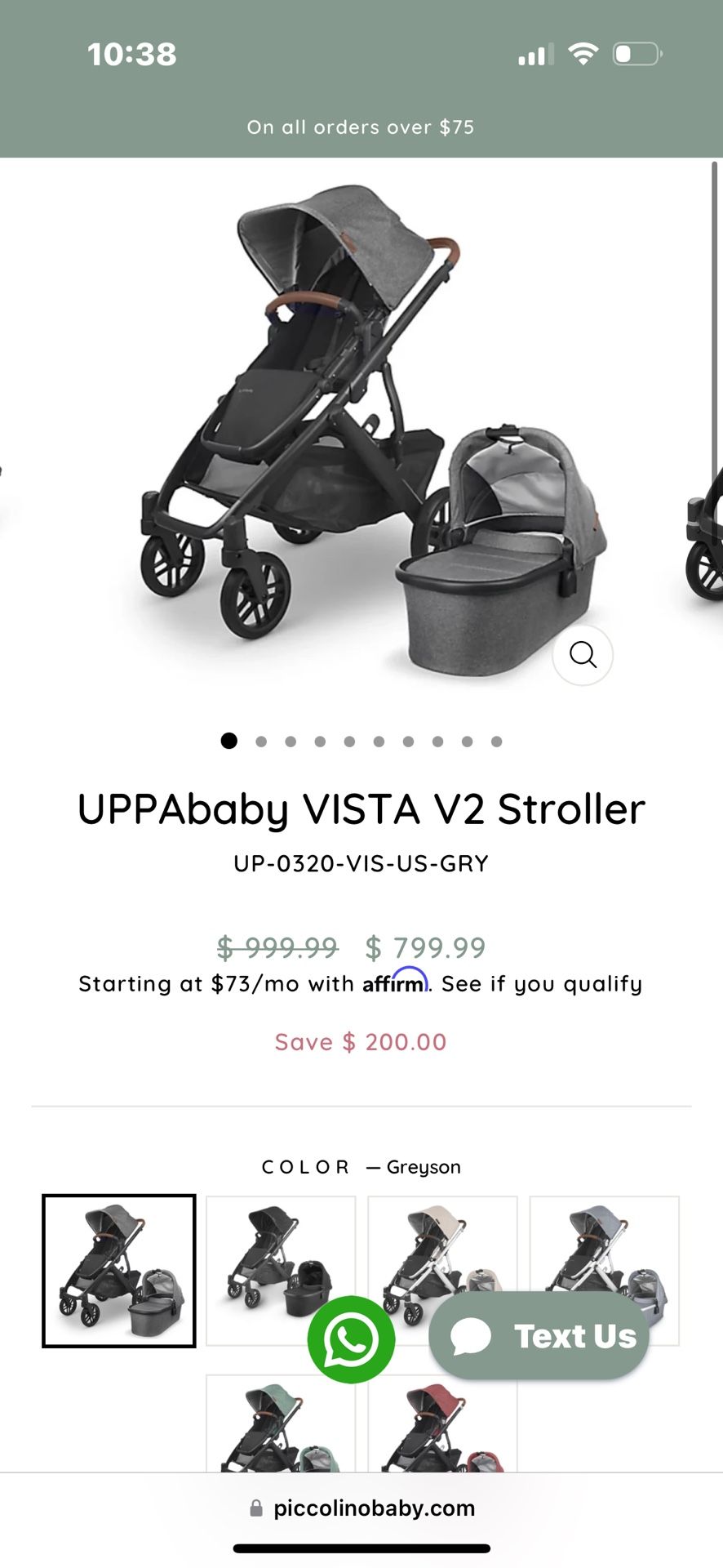 Uppababy Vista V2 Stroller
