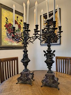 Candelabras . Antique.