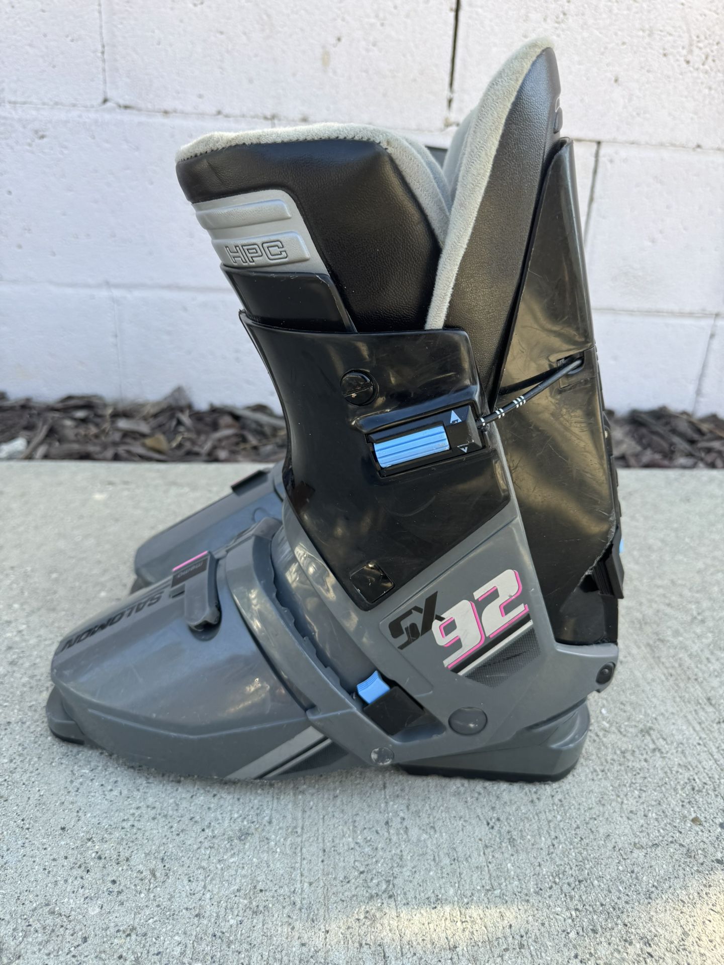 Vintage SALOMON SX 92 Rear Entry Alpine Downhill Ski Boots Men Size 350/55