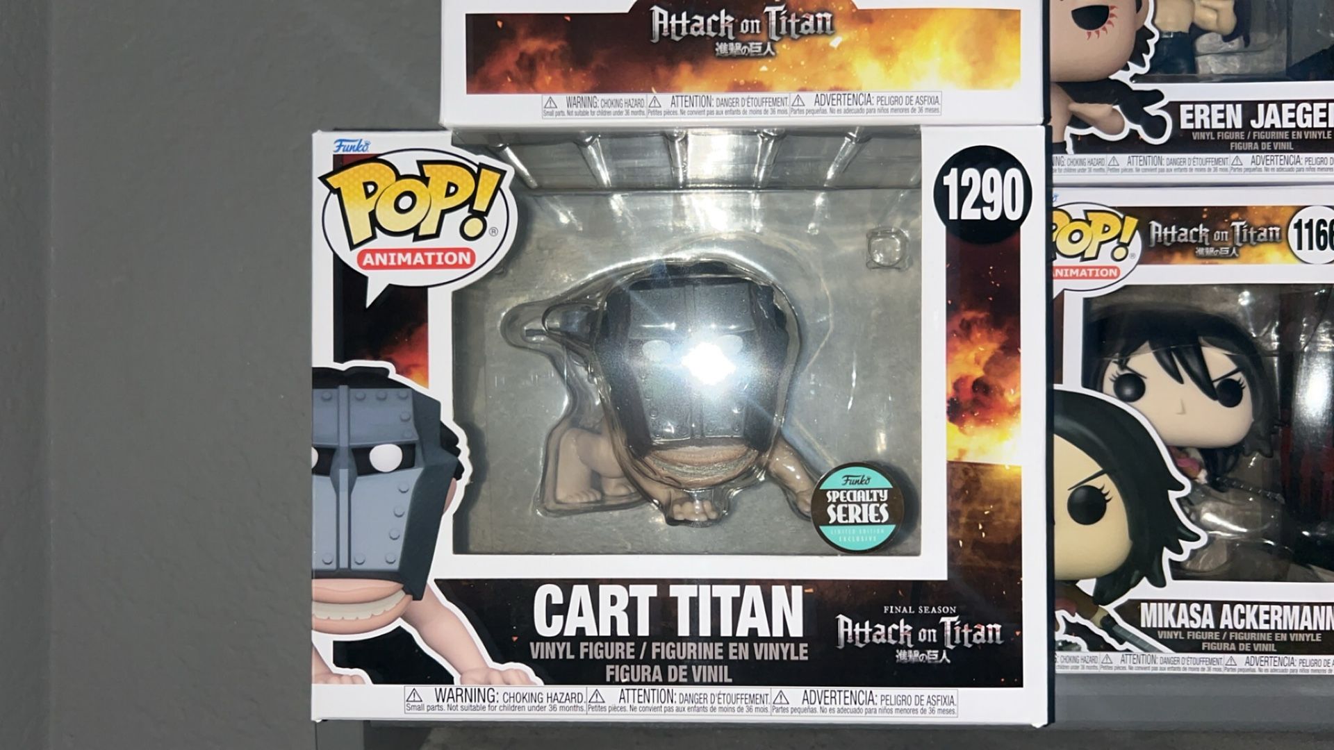cart titan funko pop attack on titan 12$