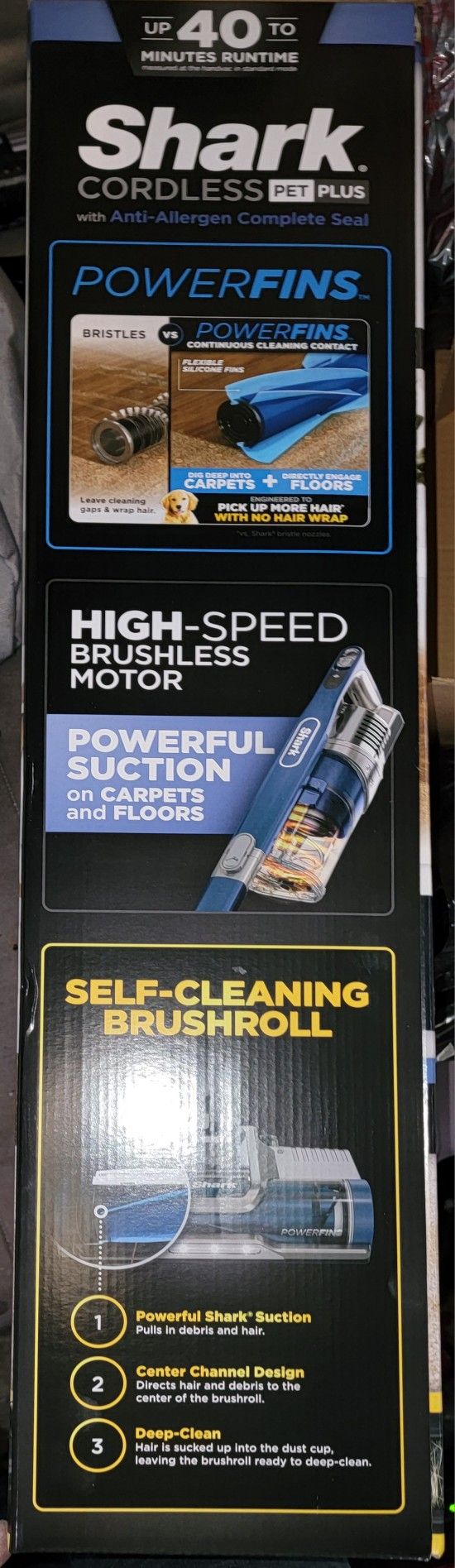 SHARK CORDLESS PETPLUS VACUUM (NEW)