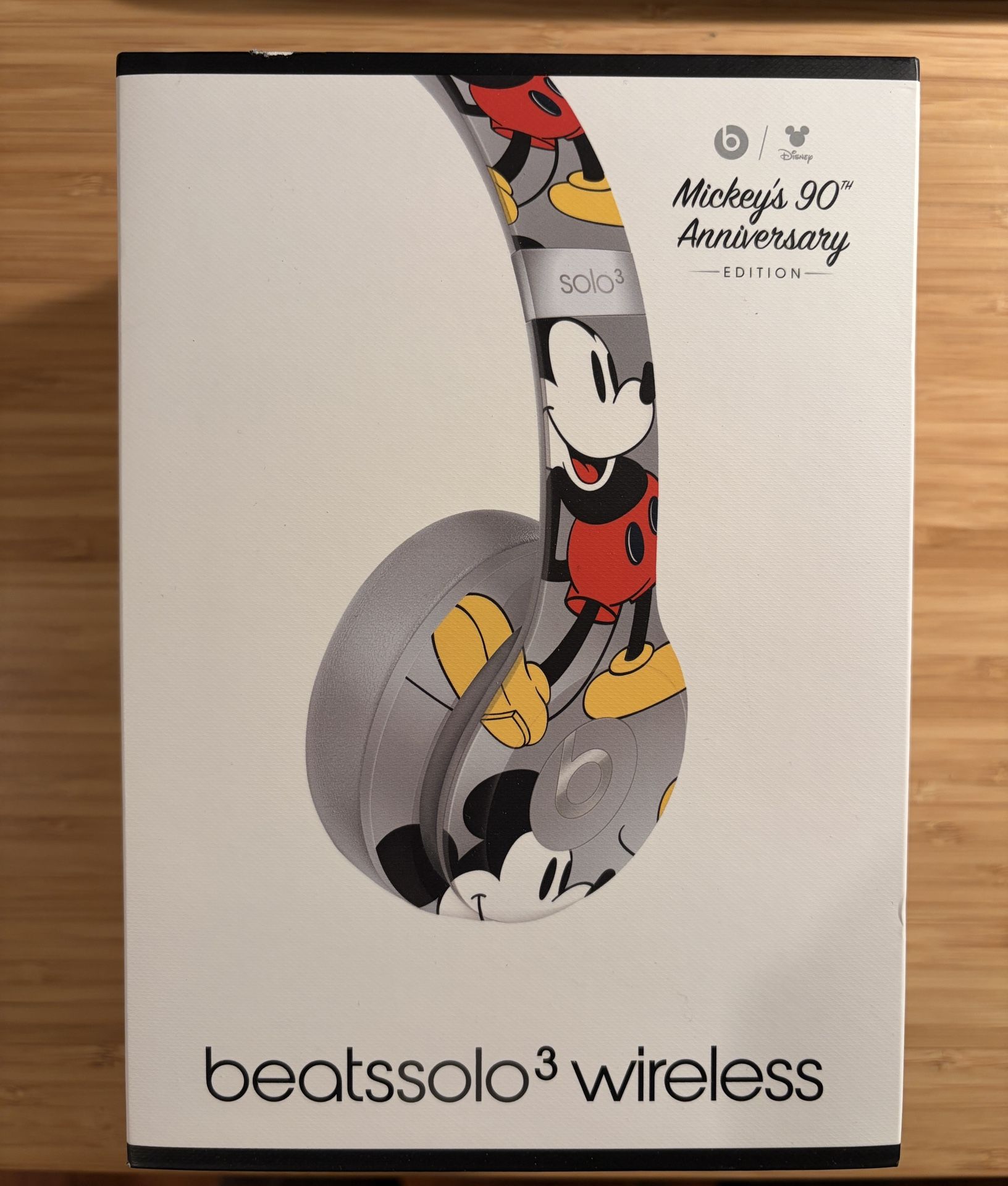 (Almost New) beats solo3 wireless headphones - Mickeys 90th Anniversary Edition