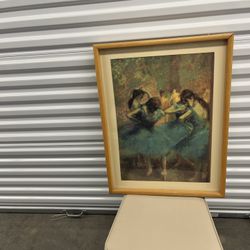 Monet Dancing Girls Wood Frame