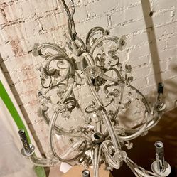 Antique crystal chandelier