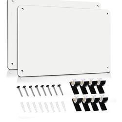 New 2Pack Magnetic Board 17.5" x 11.4" Magnet Bulletin Board is Suitable for displaying Notes, Photos,Magnetic Letters,Suitable for Walls, refrigerato