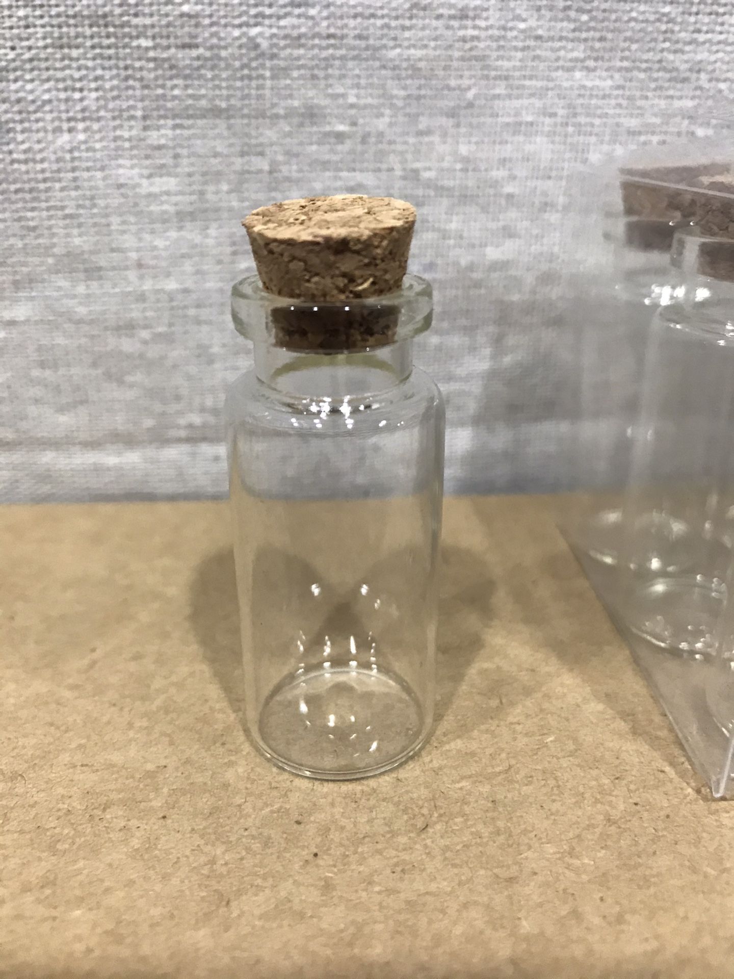 12 pcs jar container glass with cork