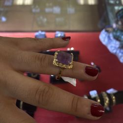 14K Gold Ring With Gem