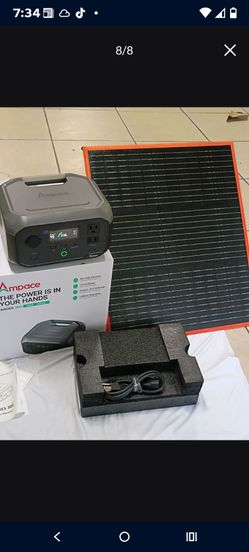 COMBO COMBO -TAKE POWER EVERYWHERE 300W POWER STATION FAST CHARGING+ 60 SOLAR PANEL.
-AMPACE ANDES 300W FAST CHARGING (1HOUR )APP CONTROL.
-60W SOLAR 