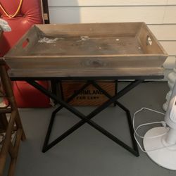 Removable Tray Top Side End Table