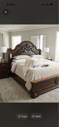 King / Cal King Upholstered Wooden Bed Frame (Headboard, Footboard, Rails)