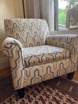 Geometric Upholstered Chair