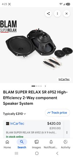 BLAM Super Relax SR 6952 Component Speaker System