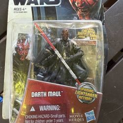 Star Wars Darth Maul Action Figure – Movie Heroes Series (Hasbro) 🔥 Spinning Lightsaber Action! 🔥  Collectible action figure of Darth Maul from Star