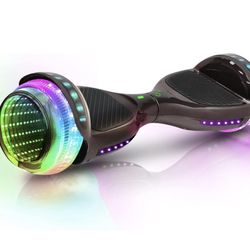  EMAXUSA, 6.5” Hoverboard for Kids Ages 6-12, Bluetooth Hover Board with Tunnel Light Style Wheels & Non-slip Footpads