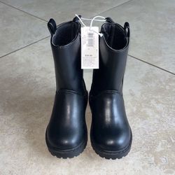 Old Navy Toddler Girl’s Black Tall Boots, Size 6