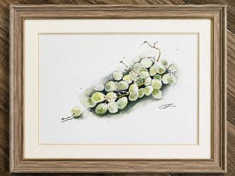 Watercolor Painting "Grapes "