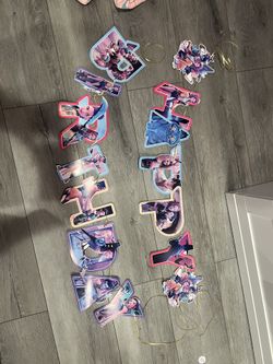 K Pop Demon Hunter Huntrix Birthday Banner