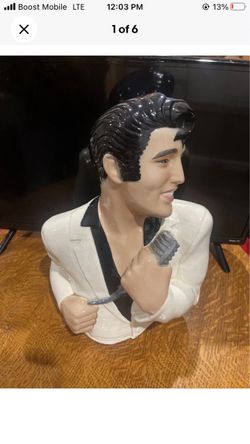 Vintage Elvis boat about 14 in tall