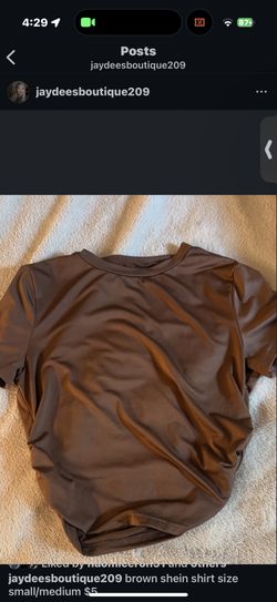 Brown Skin Tight Shirt 