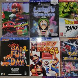 Nintendo Game Guide Lot OBO