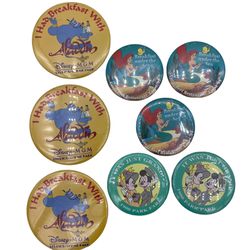 Vintage Disney pin buttons bundle of 8 