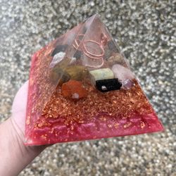 Crystal Pyramid Amythest Calcite Etc 