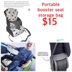 Baby Portable Booster Diaper Bag New $15