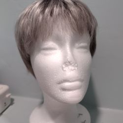 Beautiful Silver To Gray Glow Wig