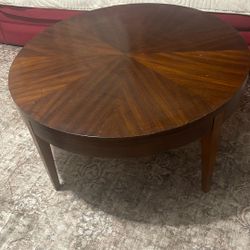 Round Brown Table 