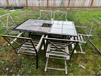 Patio Table + 6 chairs
