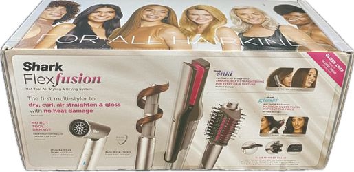 Shark FlexFusion Hair Dryer Fusion Hair Brush Ceramic Air Styler HD672SCO Sealed