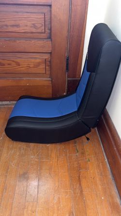 X Rocker Gaming Floor Chair – USB Powered Vibration – Black & Blue