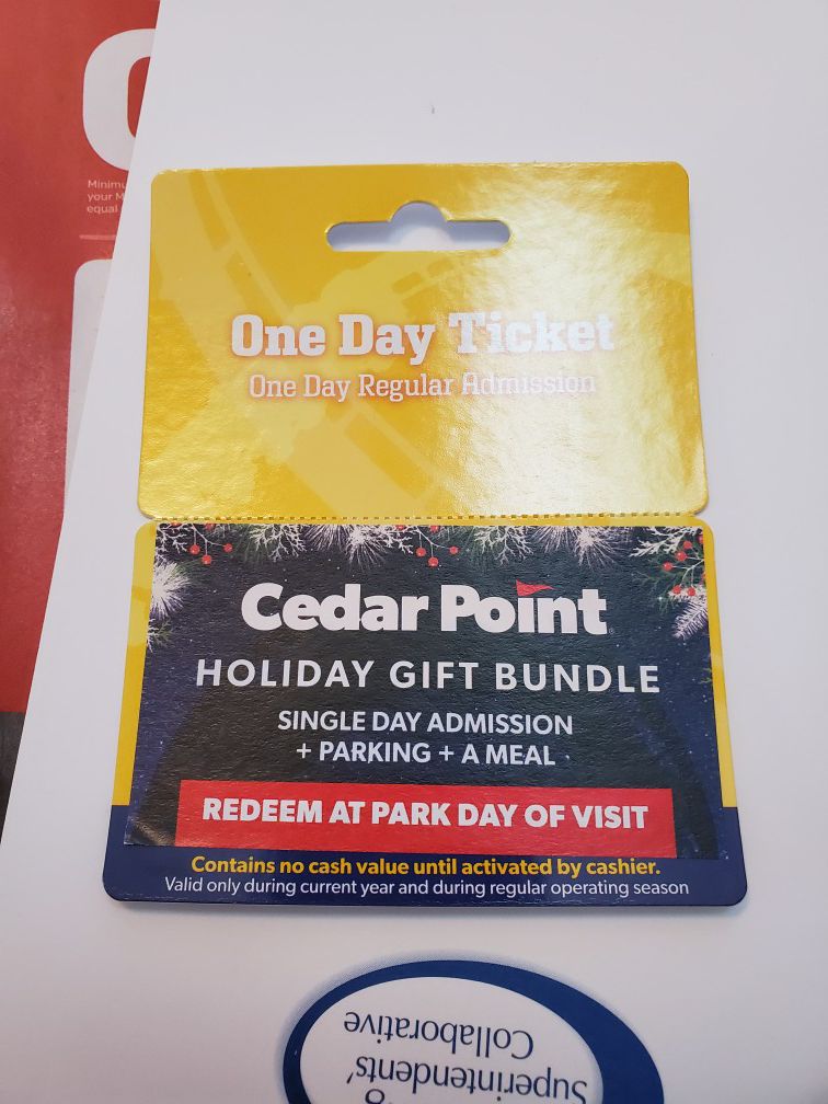 Cedar point ticket