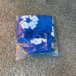 Blue denim tears shorts