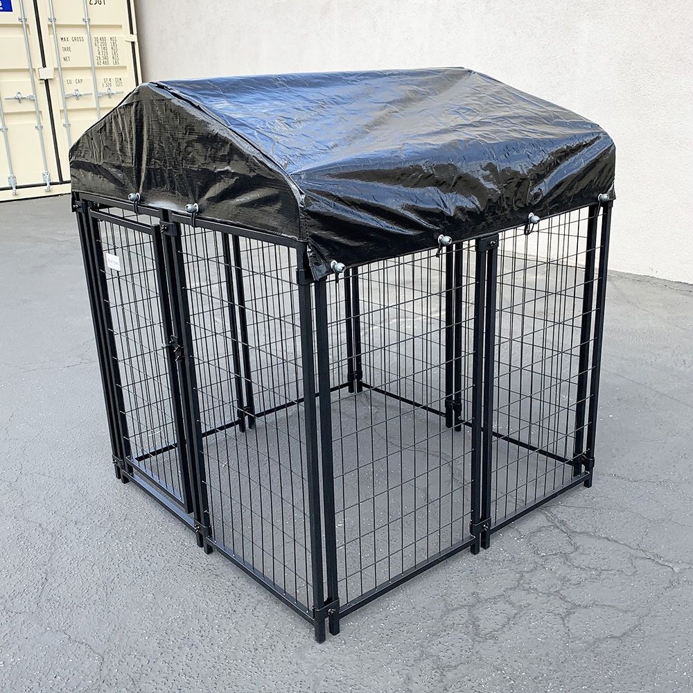 New in box $170 Heavy Duty Kennel with Cover (4 x 4 x 4.5 FT) Dog Cage Crate Pet Playpen