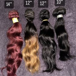 Human Hair Bundles (10” 12” 14”)