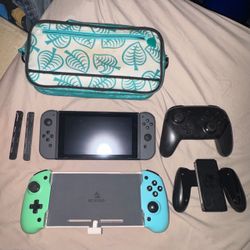 Nintendo Switch Bundle + Pro Controller, NexiGo Grip & Accessories