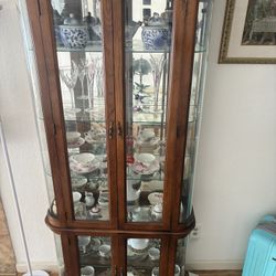 Fine China & Wood Cabinet 