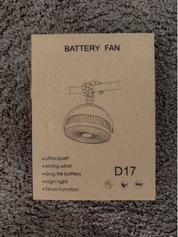 Portable Rechargeable Fan