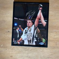 Nate Diaz Signed 8x10