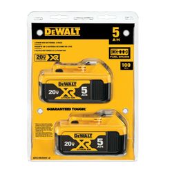  (NEW) DeWalt 20V MAX XR Batteries ( 5AH Lithium Ion )