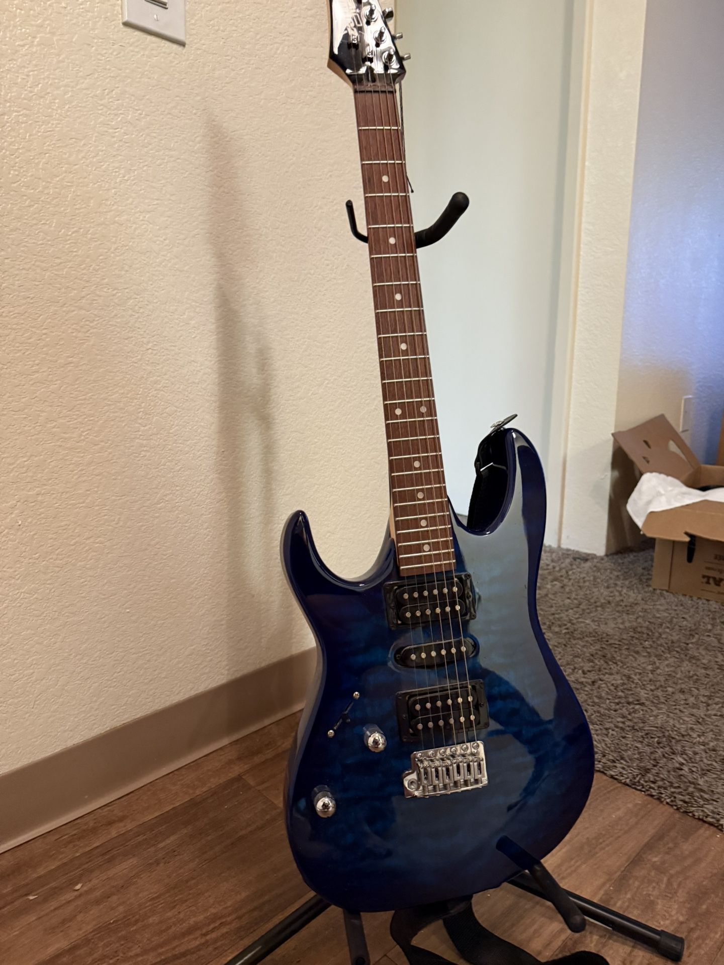 Ibanez Gio Electric Guitar (left Handed) Transparent Blue Burst 