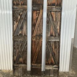 Barn wood  Weathered Doors, Or Can Be Used As Panels Shutters