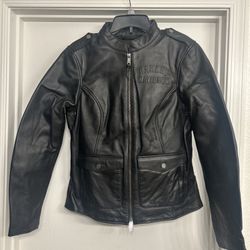 Harley-Davidson Women's Leather Motorcycle Jacket Size Medium