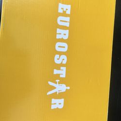 Eurostar Black Steel Toe Work Shoes