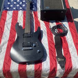 LTD M-10 Guitar And Kustom Dart 10 Amplifier
