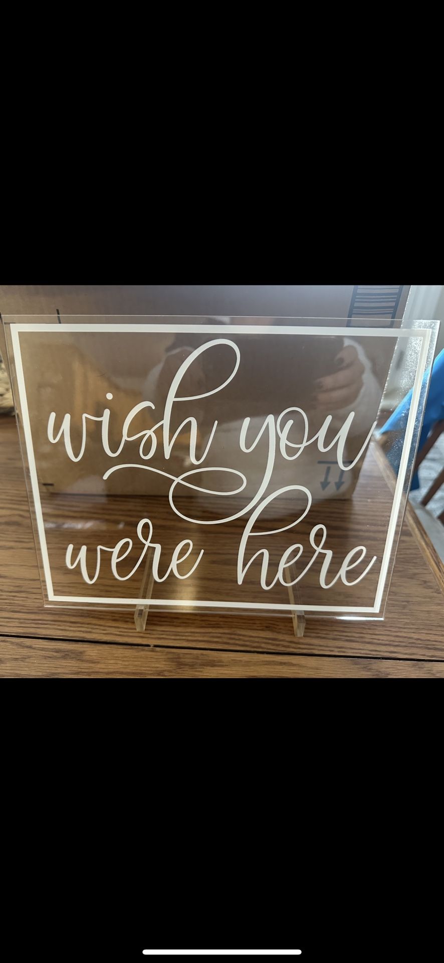 New Wish You Were Here Wedding Memorial Sign