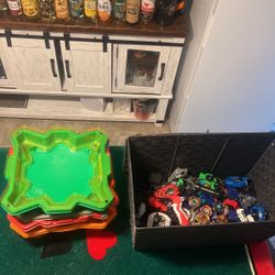 Beyblades And 4 Stadiums