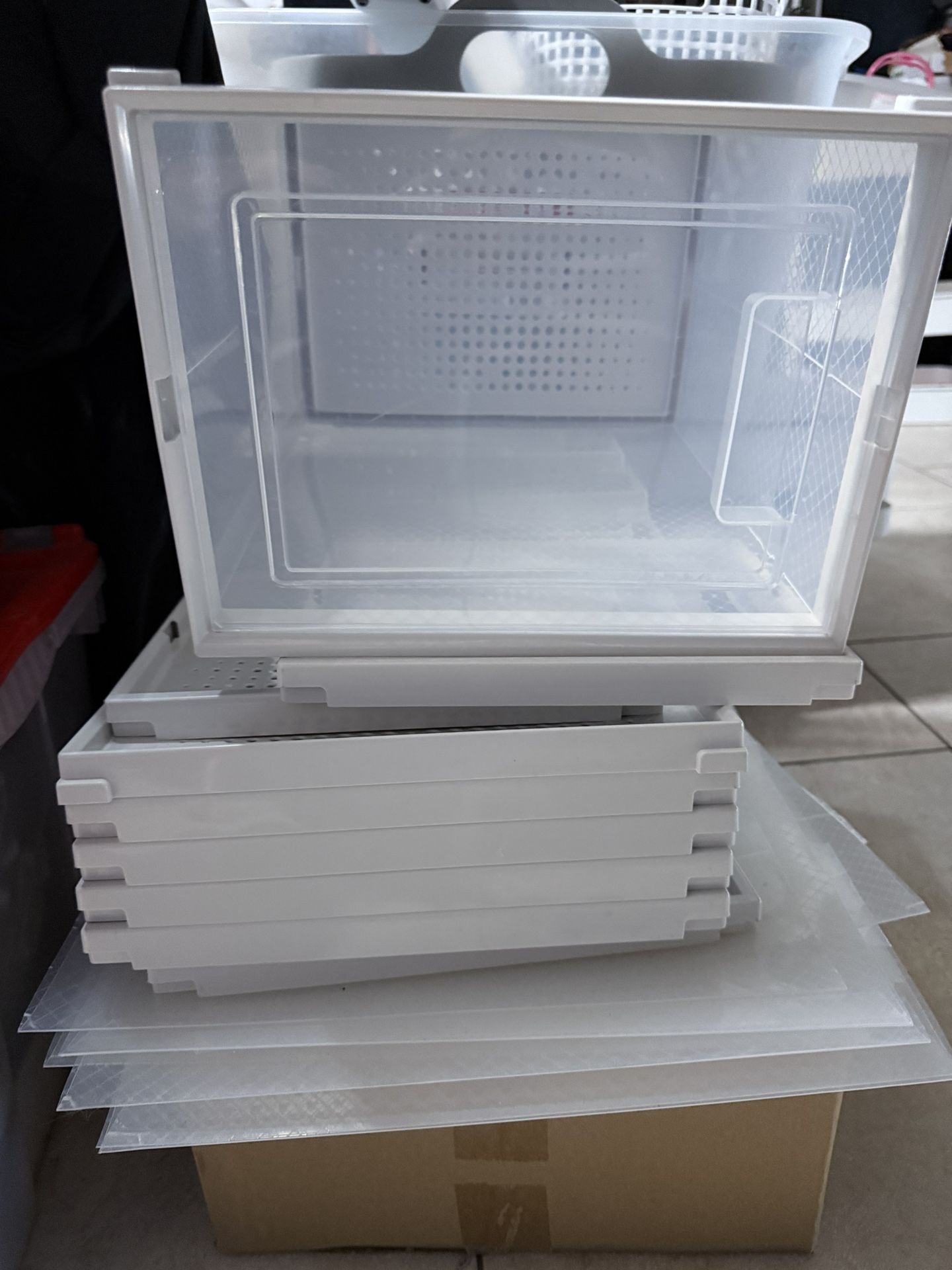 Hard Plastic Shoe Boxes 16 Pcs