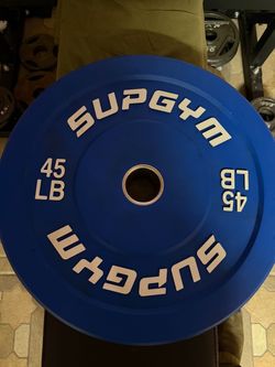 45LBS SUPGYM 2 inch weight plates.